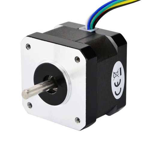 Nema 17 Dual Shaft Stepper Motor 17HM13-0316D 16Ncm 0.31A/0.22A 0.9deg 42×42×34mm 6 Wires
