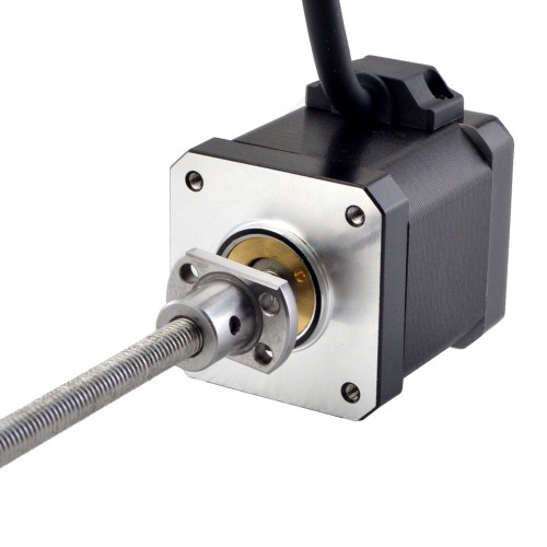 NEMA 17 External Ball Screw Linear Stepper Motor 17E19S2504BSM5-150RS Screw Length 150mm, Lead/rev 1mm