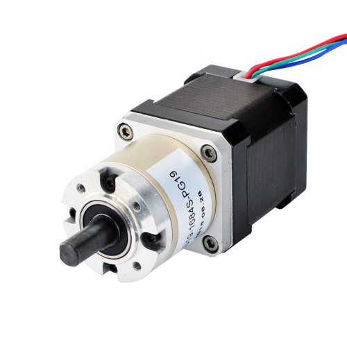 Nema 17 Geared Stepper Motor 17HS19-1684S-PG19 1.68A 19:1 Planetary Gearbox 3Nm Max Permissible Torque