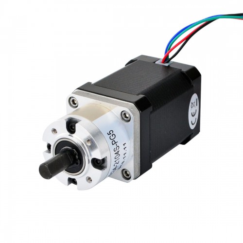 Nema 17 Geared Stepper Motor 17HS24-2104S-PG5 2.1A 5:1 Planetary Gearbox 2Nm Max Permissible Torque