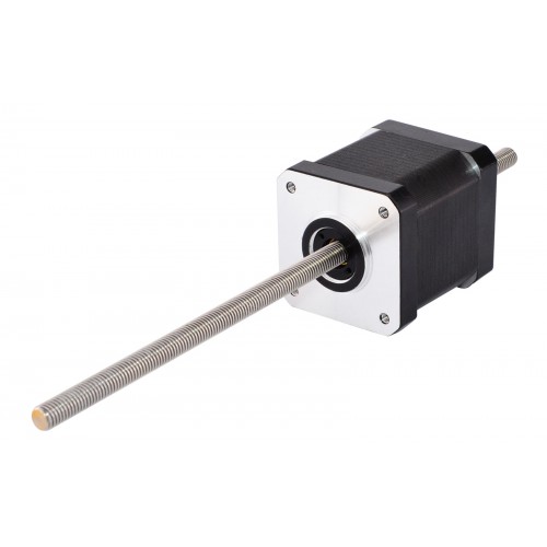 Nema 17 Non Captive Linear Actuator 17LS19-1684N-200D Screw Length 200mm, Lead/rev 2.0mm, 44.0Ncm, 1.68A