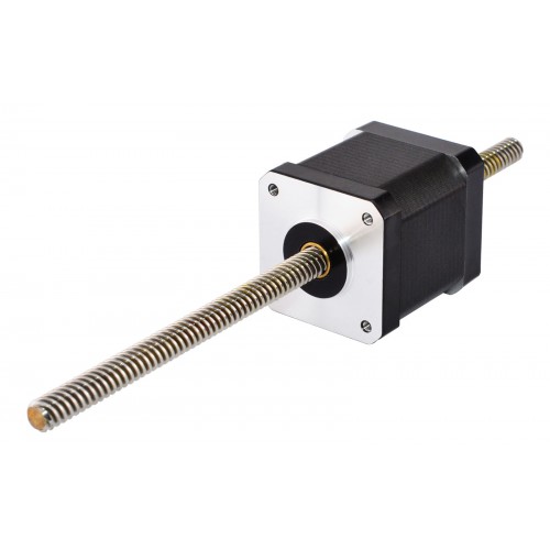 Nema 17 Non Captive Linear Actuator 17LS19-1684N-200G Screw Length 200mm, Lead/rev 8.0mm, 44.0Ncm, 1.68A