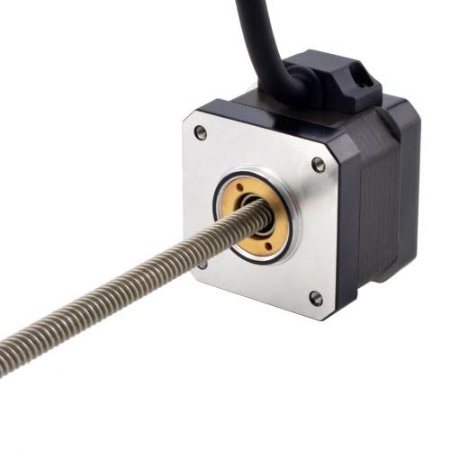 NEMA 17 Non-Captive Acme Linear Stepper Motor 17N13S1504RF5-200RS Screw Length 200mm, Lead/rev 6.35mm, 30Ncm, 1.5A