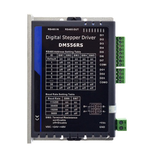 Nema 17, 23, 24 Closed Stepper Driver DM556RS 0.5-5.6A 24-48VDC