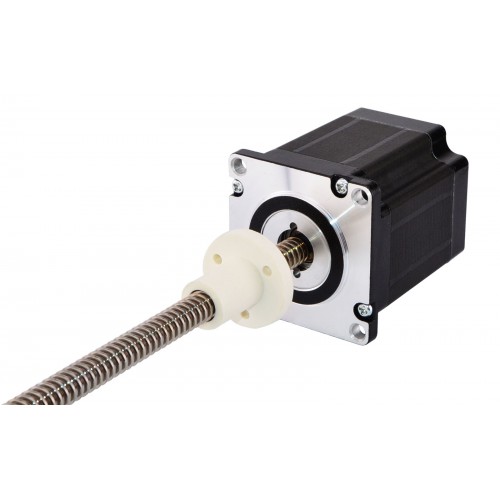 Nema 23 External Linear Actuator 23LS26-2504A-250E Screw Length 250mm, Lead/rev 1.5875mm, Thrust 750N, 2.5A