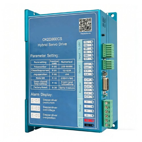 Nema 34 Closed Loop Stepper Driver OUKEDA OK2D86ECS 0-8A 18-80VDC
