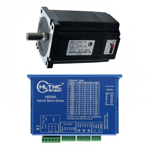 Nema 34 Closed Loop Stepper Motor Kit 86HB250-82B-HBS86 (No Brake) 4.5N.m with HBS86 Stepper Driver