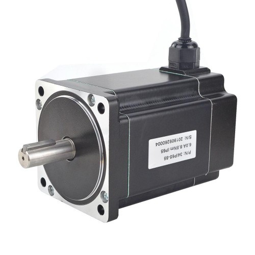 Nema 34 Waterproof Stepper Motor P Series 34IP65-85 8.5Nm 6.0A IP65 86×86×126.5mm 4 Wires