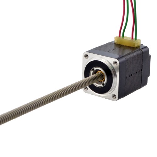 NEMA 8 Non-Captive Acme Linear Stepper Motor 8N11S0504SC5-150RS Screw Length 150mm, Lead/rev 1mm, 1.5Ncm, 0.5A