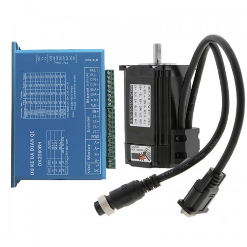 OUKEDA Nema 23 Closed Loop Stepper Motor Kit OK57DL76EC1-2C1+OK2D60BH 2.0 Nm With OK2D60BH Stepper Driver