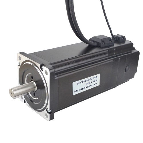 P Series Nema 34 Closed Loop Stepper Motor 34E1KBK50-120 12Nm 6A Encoder 1000CPR with Brake