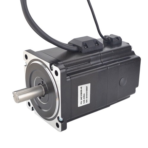 P Series Nema 34 Closed Loop Stepper Motor 34E1KBK50-45 4.5Nm 6A Encoder 1000CPR with Brake