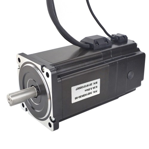 P Series Nema 34 Closed Loop Stepper Motor 34E1KBK50-85 8.5Nm 6A Encoder 1000CPR with Brake