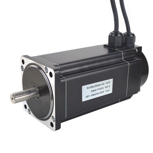 P Series Nema 34 Waterproof Closed Loop Stepper Motor 34E1KIP65-120 IP65 12Nm 6A Encoder 1000CPR