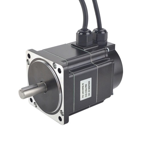 P Series Nema 34 Waterproof Closed Loop Stepper Motor 34E1KIP65-45 IP65 4.5Nm 6A Encoder 1000CPR