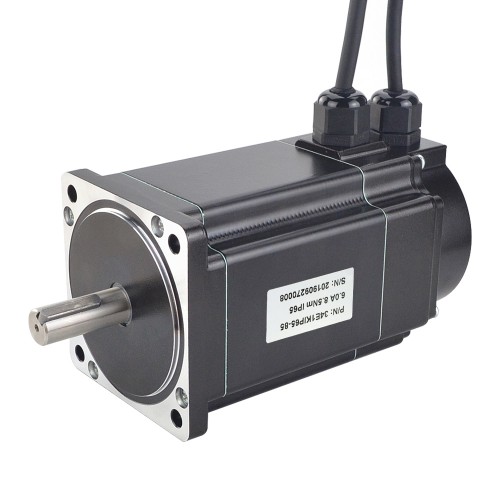 P Series Nema 34 Waterproof Closed Loop Stepper Motor 34E1KIP65-85 IP65 8.5Nm 6A Encoder 1000CPR