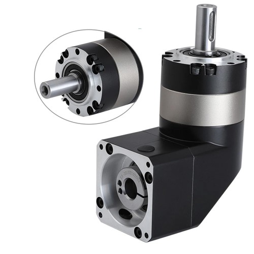 PVE120 Series Right Angle Servo Planetary Gearbox 3:1 - 100:1 Fit 110mm/130mm Servo Motor 19/22/24mm Input