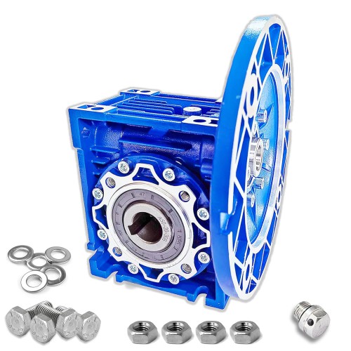 RV050 80B14/80B5 Round Worm Gearbox Ratio 5:1 10:1 15:1 20:1 30:1 Input 19mm