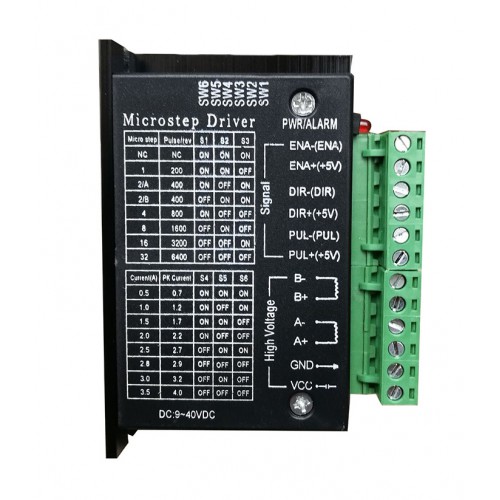 TB6600 Stepper Motor Driver 9-40VDC 0.5A-4A 2 Phase for NEMA 17, 23, 24 Stepper Motor