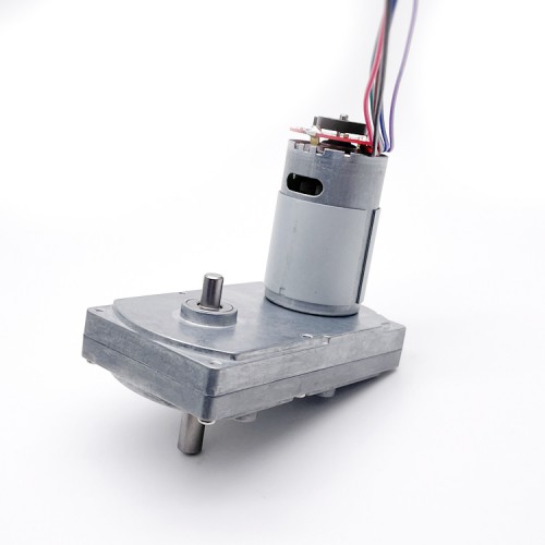 15Pcs 12V/24V Brushed PMDC Gearmotor GM100F-555PM PMDC Motor with Reduction Ratio 60~365 Rectangular Spur Gearbox