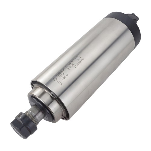 2.2KW Air Cooled CNC Spindle Motor GDZ80F-2.2B4 ER20 Collet 220V 8A 24000RPM 400Hz
