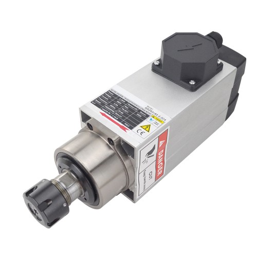 2.2KW Square Air Cooled CNC Spindle Motor GDZ93×82-2.2C4 ER25 Collet 380V 18000RPM 300Hz