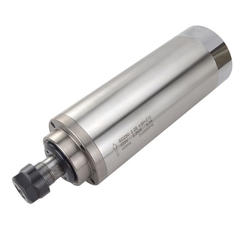 2.2KW Water Cooled Spindle Motor GDZ80-2.2B 220V ER20 Collet 24000RPM 400Hz
