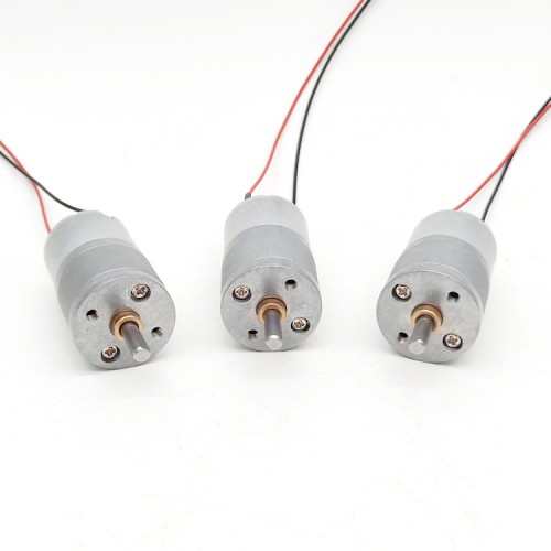20Pcs Φ25mm 6V/12V Brushed Spur Gear Motor GM25-320SH with Reduction Ratio 4~499 Spur Gearbox