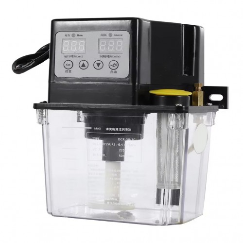 220V 1L/ 2L CNC Electromagnetic Lubrication Pump Automatic Lubricating Oil Pump without Pressure Gauge
