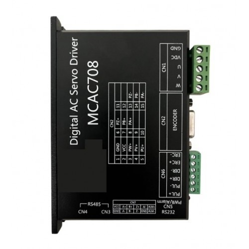 24-50V Digital DC Servo Motor Driver MCAC708 10A 50-180W for 40/42/57/60 Servo motor