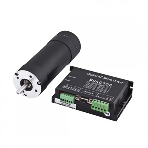 24V 60W Φ58mm DC Brush Servo Motor & Driver Kit 58JZS0630AS+MACA706 0.72N.m 3000RPM