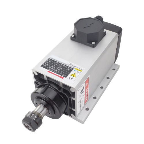 3.5KW Square Air Cooled CNC Spindle Motor GDZ105×102L-3.5C4 ER20 Collet 380V 18000RPM 300Hz