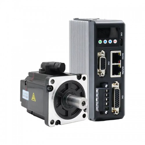 36V 200W 60mm DC Servo Motor Kit 60ASM200-5-1024C+MCAC610 0.64N.m 3000 RPM with MCAC610 Servo Driver