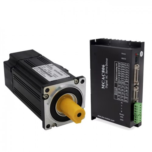 400W AC Servo Motor Kit MCAC806+60ASM400 1.27N.m 8.4A 220V 3000RPM with MCAC806 Servo Driver