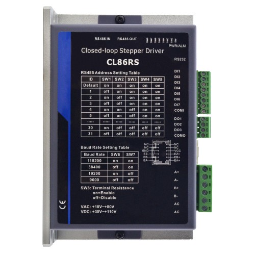 Closed Loop Stepper Driver CL86RS 2.1-8.0A 30-110VDC / 18-80VAC
