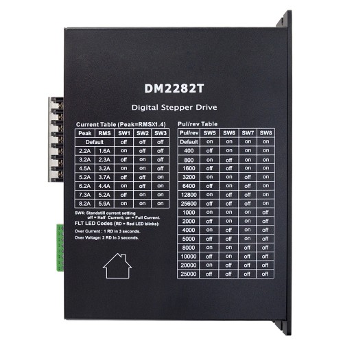 Digital Stepper Motor Driver DM2282T 0.5A-8.5A for Nema 34,42 Stepper Motor