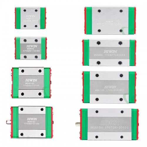 HIWIN MGN7/ MGN9/ MGN12/ MGW15/ MGN/MGW Linear Guide Slider, Linear Guide Blocks