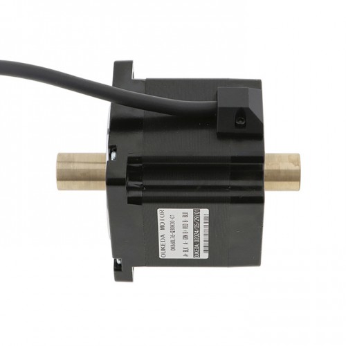 Hollow Shaft Nema 34 Bipolar Stepper Motor OK86DL76-Q30H20-C1 4.5 Nm 6.0A 1.8 Deg Dual Shaft 4 Wires