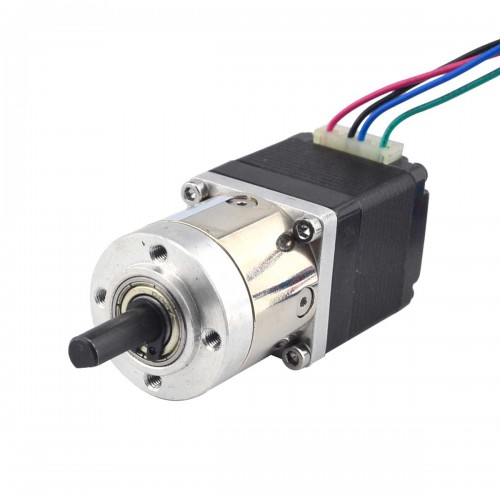 Nema 11 Dual Shaft Geared Stepper Motor 11HS12-0674D2-PG5 (Hollow Rear Shaft) with 5:1 Planetary Gearbox