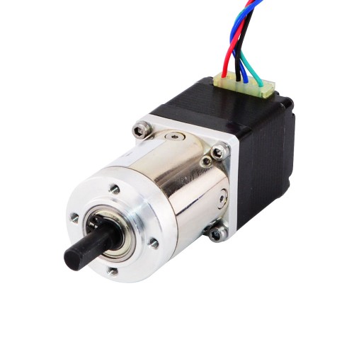 Nema 11 Geared Stepper Motor 11HS12-0674D-PG14 Integrated 14:1 Planetary Gearbox & Rear Shaft