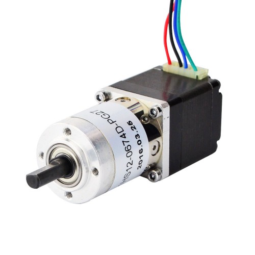 Nema 11 Geared Stepper Motor 11HS12-0674D-PG27 Integrated 27:1 Planetary Gearbox & Rear Shaft
