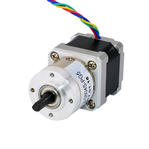 Nema 14 Geared Stepper Motor 14HS13-0804S-PG5 with 5:1 Planetary Gearbox 0.84Nm Output Holding Torque