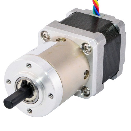 Nema 14 Geared Stepper Motor 14HS13-0804S-PG51 with 51:1 Planetary Gearbox 4Nm Max Permissible Torque