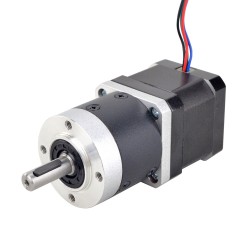 Nema 17 Dual Shaft Geared Stepper Motor 1.68A L=39mm Ratio 10:1 Planetary Gearbox 3.3Nm Output Holding Torque