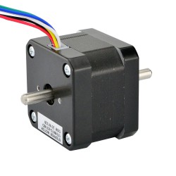 Nema 17 Dual Shaft Stepper Motor 17HM13-0316D 16Ncm 0.31A/0.22A 0.9deg 42×42×34mm 6 Wires