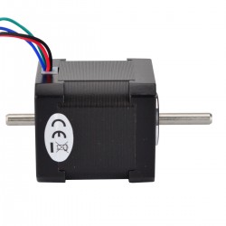 Nema 17 Dual Shaft Stepper Motor 17HS19-1684D 44Ncm 1.68A 1.8deg 42×42×48mm 4 Wires