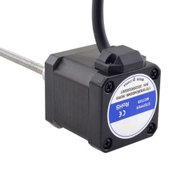 NEMA 17 External Ball Screw Linear Stepper Motor 17E19S2504BSM5-150RS Screw Length 150mm, Lead/rev 1mm