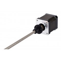 Nema 17 External Linear Actuator 17LS19-1684E-200D Screw Length 200mm, Lead/rev 2mm, 1.68A 44Ncm