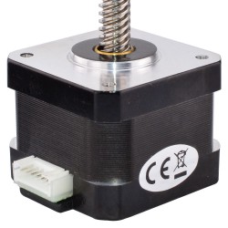 Nema 17 Non Captive Linear Actuator 17LS13-0404N-320G Screw Length 320mm, Lead/rev 0.04mm, 26.0Ncm, 0.4A