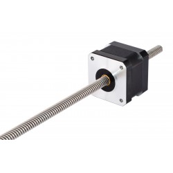 Nema 17 Non Captive Linear Actuator 17LS13-0404N-320G Screw Length 320mm, Lead/rev 0.04mm, 26.0Ncm, 0.4A